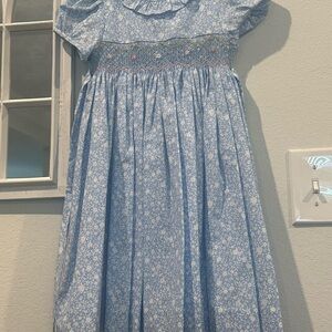 Blue Floral Kids Dress